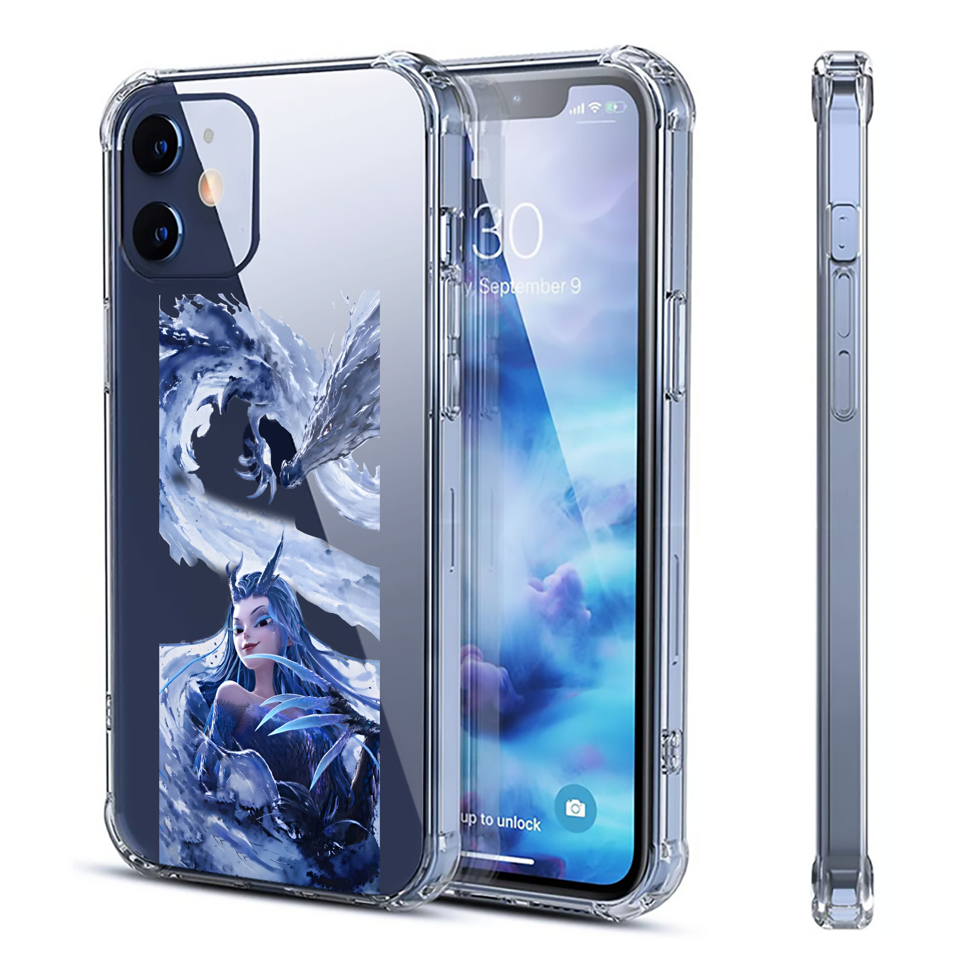 （画像用） Ne Zha 2 ナタ 魔童の大暴れ 【iPhone 12シリーズ対応】透明スマホケース（クリアソフトケース）
